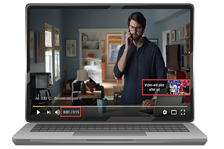 Primer Google oglašavanja na Youtube